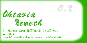 oktavia nemeth business card